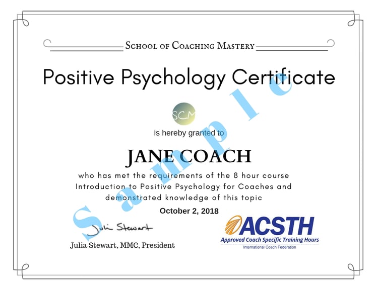 Positive Psychology Certificate